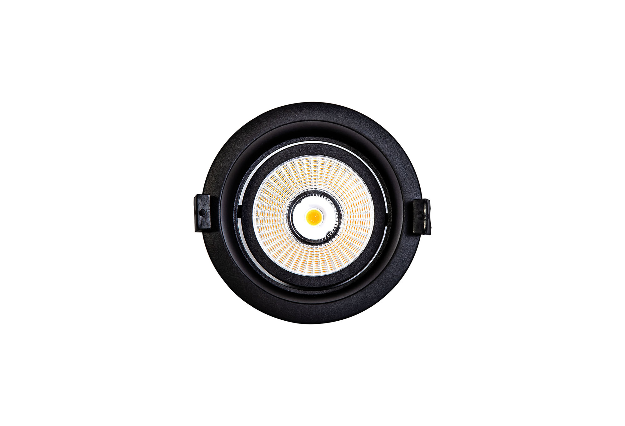 DM201366  Bodar A 20, 20W Adjustable LED Deep Recessed Downlight Matt Black 1480lm 10° 2700K IP20